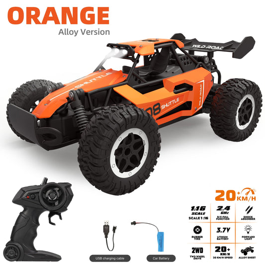 Voiture RC Tout-Terrain Haute Vitesse | Alliage Durable et Facile à Contrôler