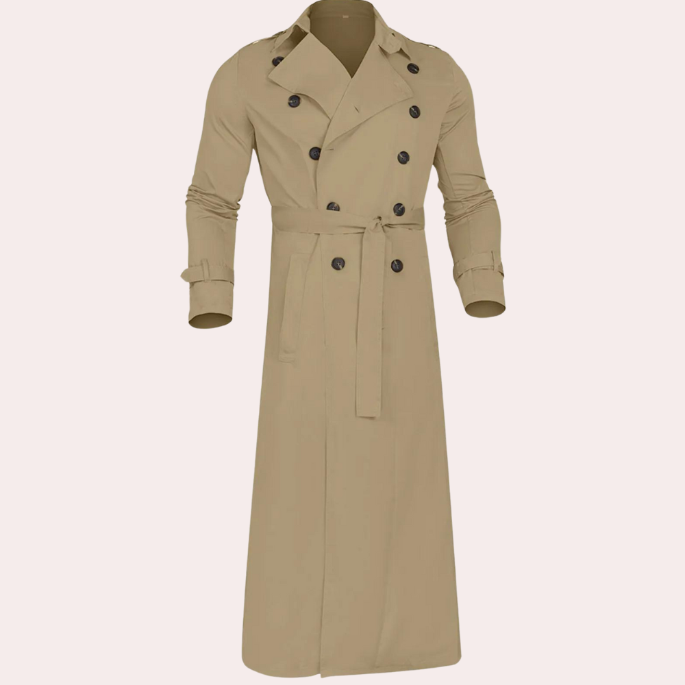 Manteau Trench Résistant à l'Eau pour Hommes | Élégance et Protection pour l'Automne