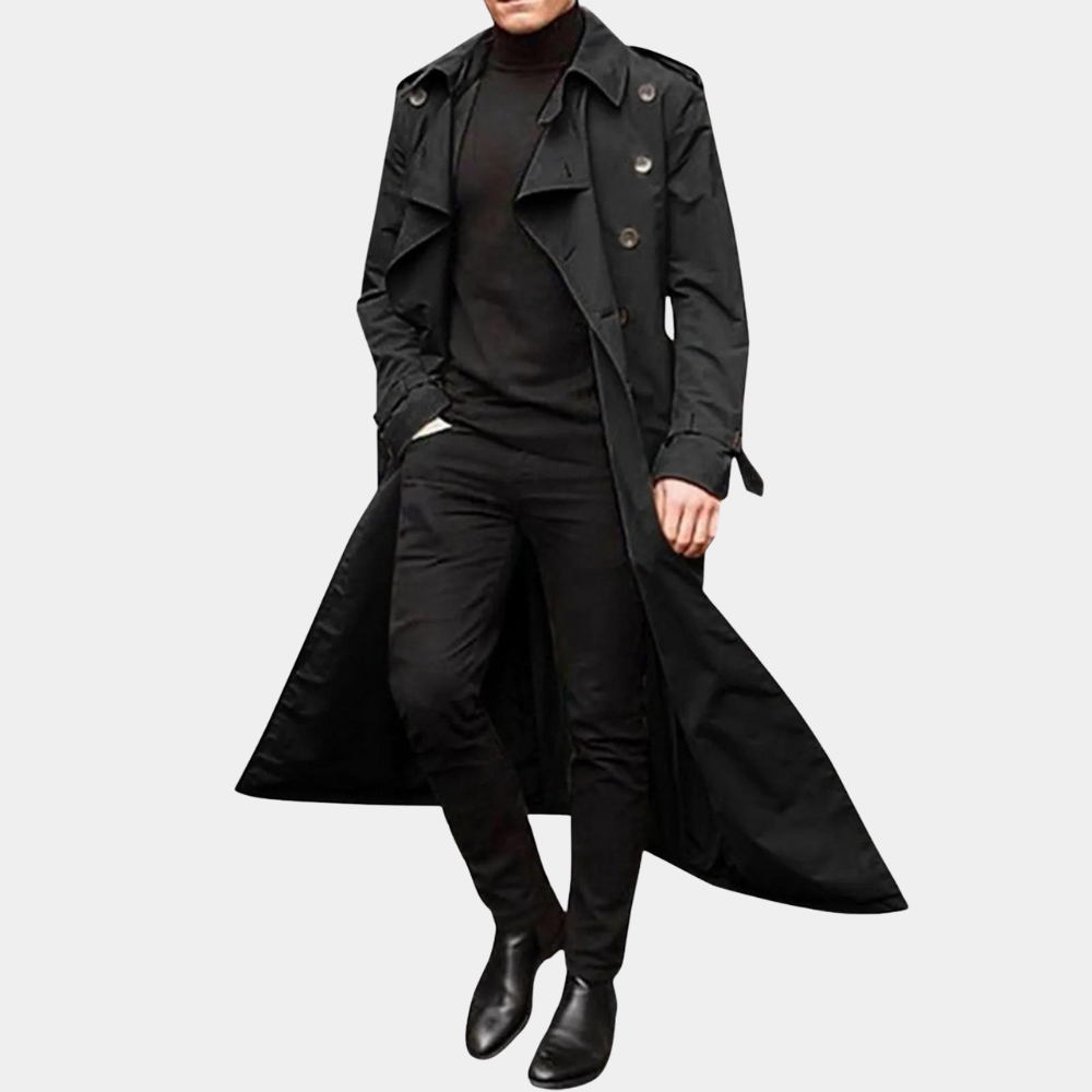 Manteau Trench Résistant à l'Eau pour Hommes | Élégance et Protection pour l'Automne