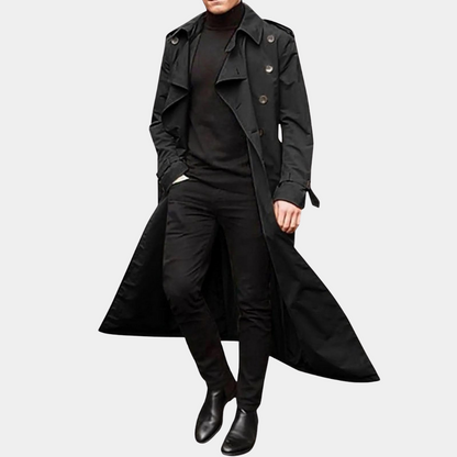 Manteau Trench Résistant à l'Eau pour Hommes | Élégance et Protection pour l'Automne