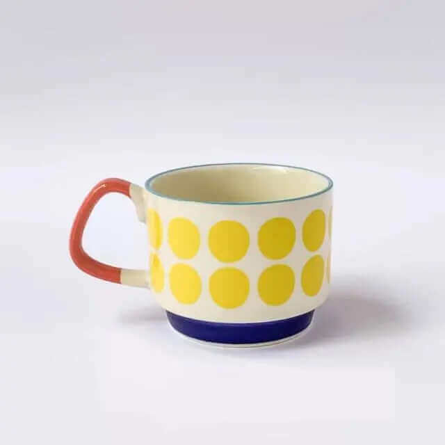 Tasses à Café en Céramique Rétro | Design Unique et Pratique