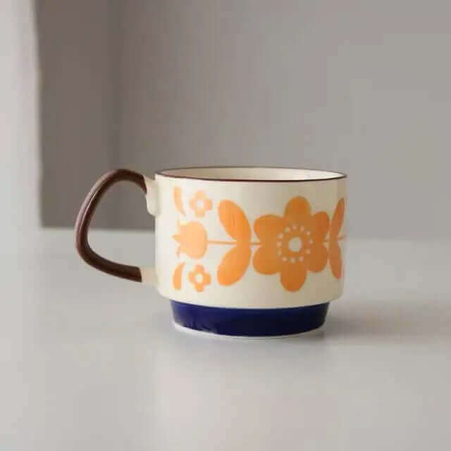 Tasses à Café en Céramique Rétro | Design Unique et Pratique