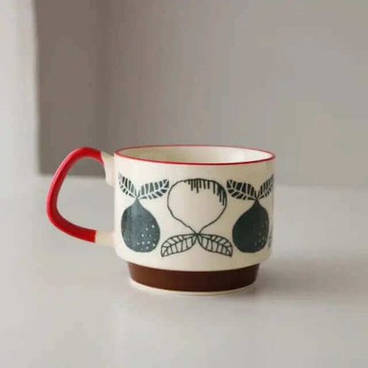 Tasses à Café en Céramique Rétro | Design Unique et Pratique