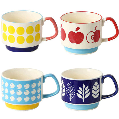 Tasses à Café en Céramique Rétro | Design Unique et Pratique