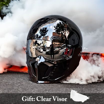 Casque de Moto Rétro Sécure | Coque ABS et Confort Optimal