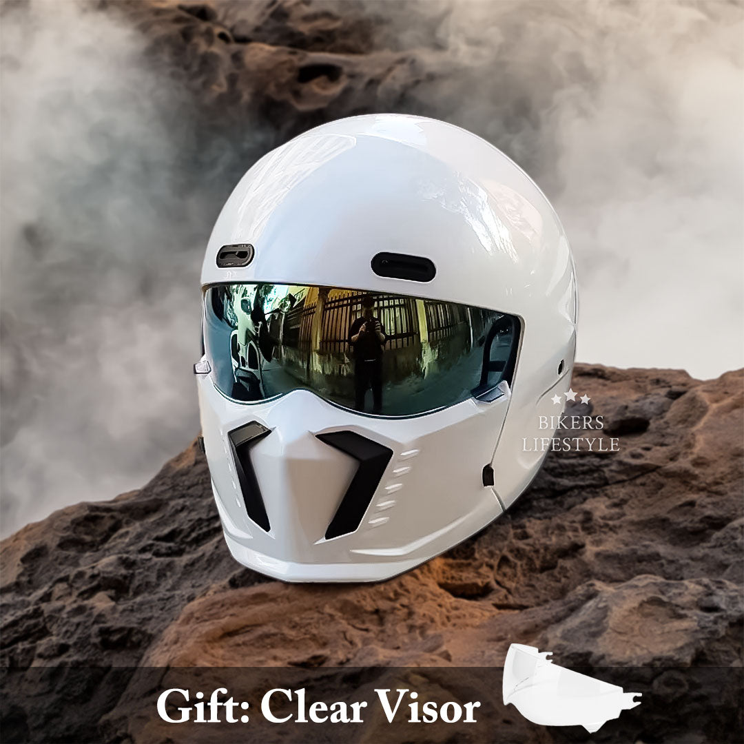 Casque de Moto Vintage Sécurisé | Confort et Protection pour Longs Trajets