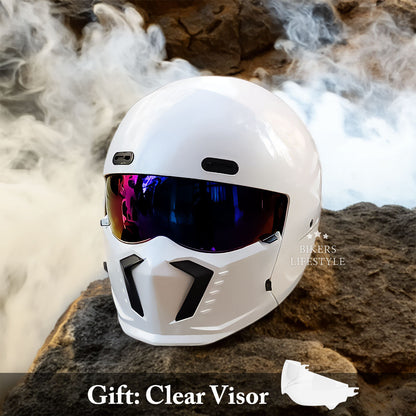 Casque de Moto Vintage Sécurisé | Confort et Protection pour Longs Trajets