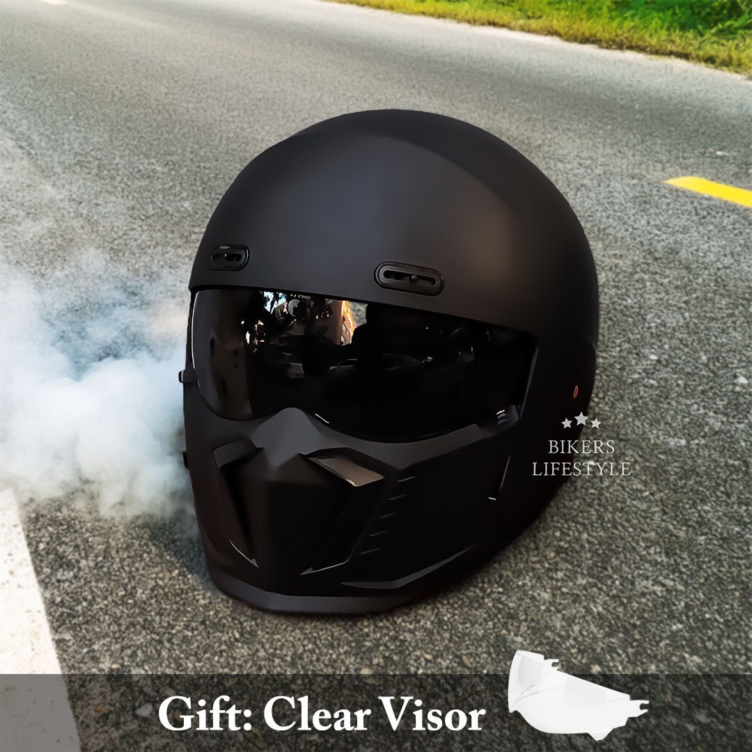 Casque de Moto Vintage Sécurisé | Confort et Protection pour Longs Trajets
