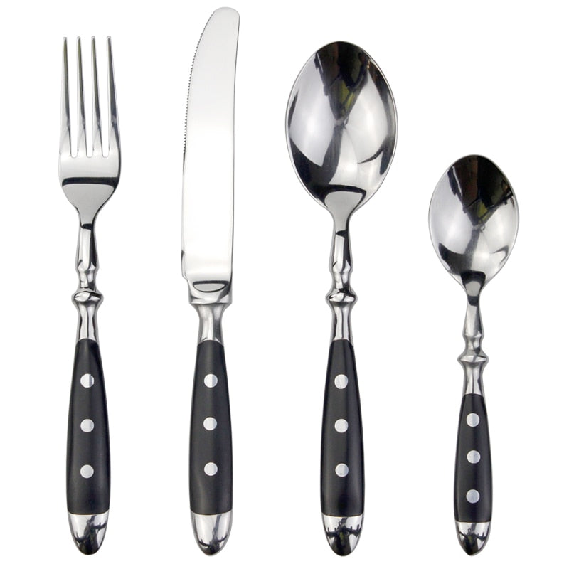 Couverts en Acier Inoxydable Vintage | Ensemble Élégant et Durable pour Repas