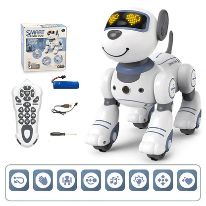Chien Robot Interactif pour Enfants | Commandes Vocales et Tours Programmables