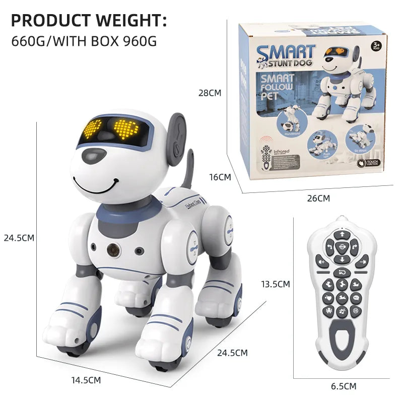 Chien Robot Interactif pour Enfants | Commandes Vocales et Tours Programmables