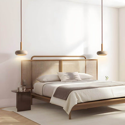 Luminaire Suspendu en Travertin | Éclairage Ambiant et Élégance Naturelle
