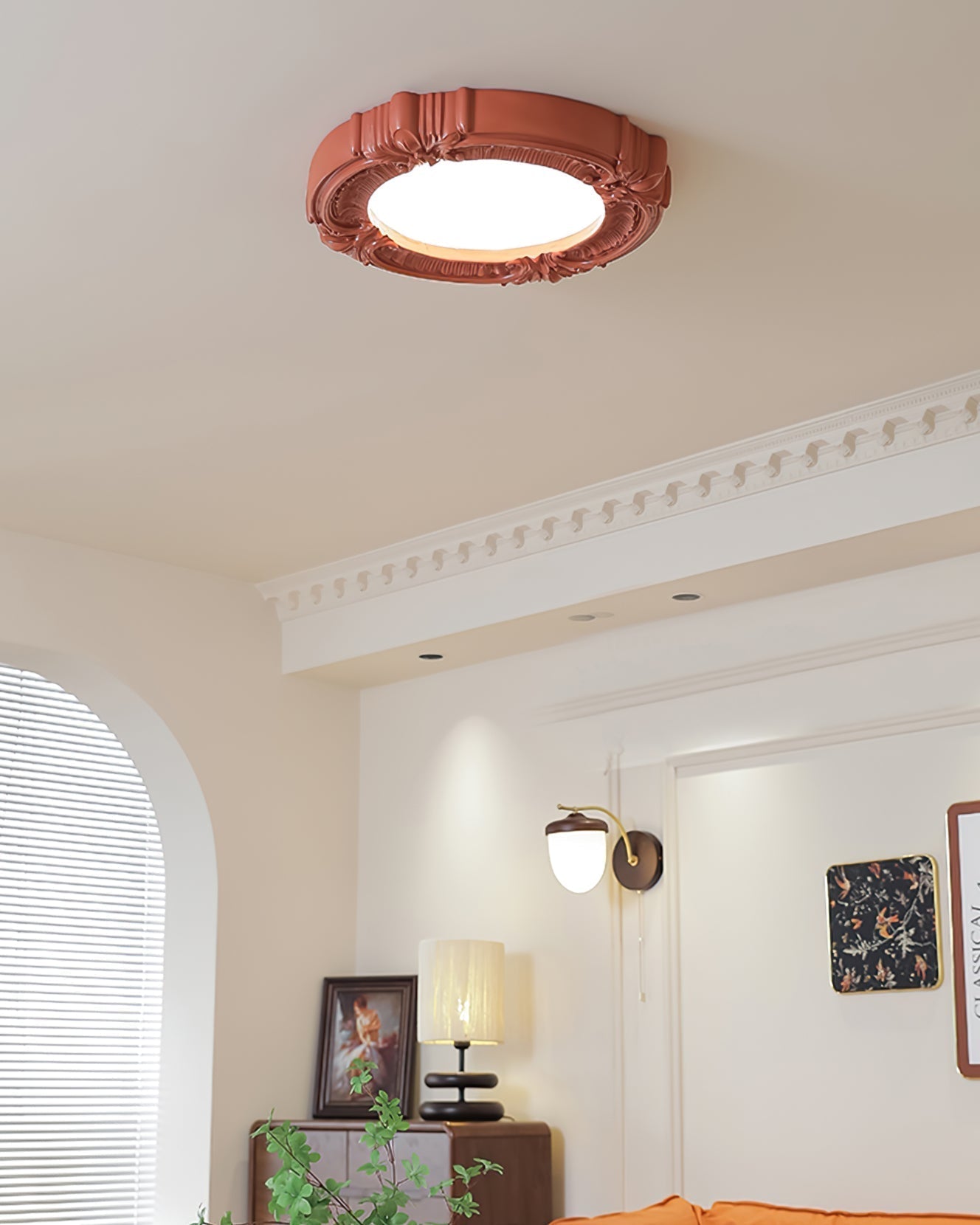 Luminaire de Plafond Rétro Dimmable | Éclairage Élégant et Durable pour Intérieur