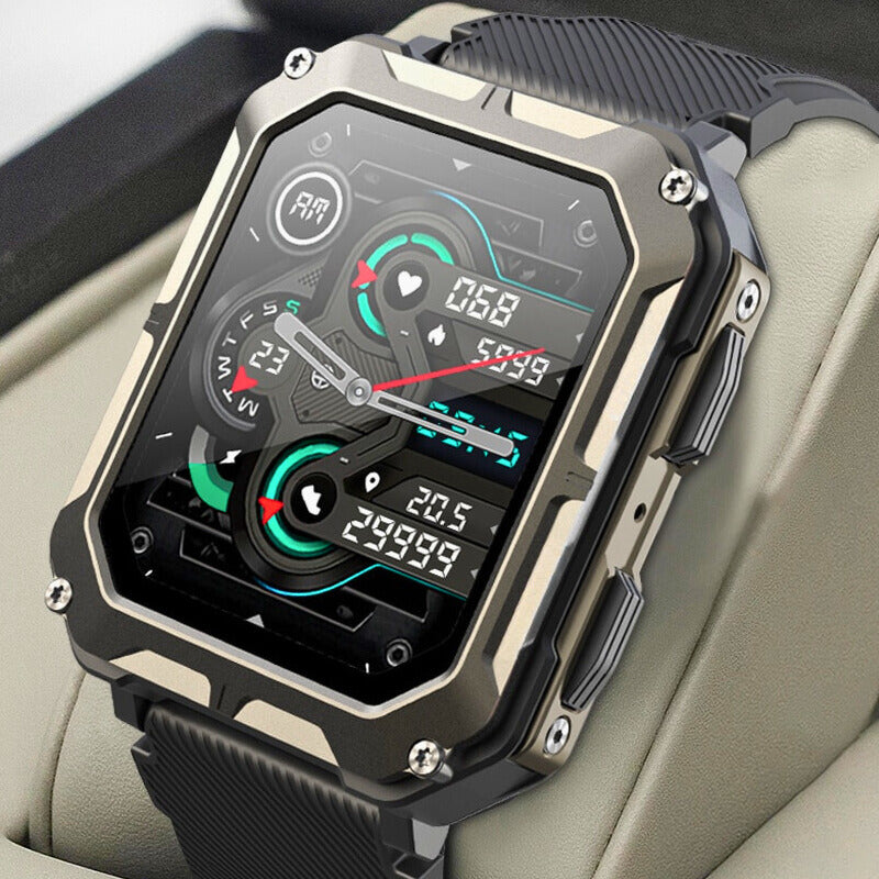Montre Connectée Étanche avec Suivi de Fitness | Robuste et Durable pour Environnements Extrêmes