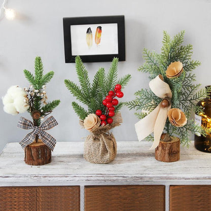 Mini Arbre de Noël de Table | Décoration Chaleureuse pour Petits Espaces