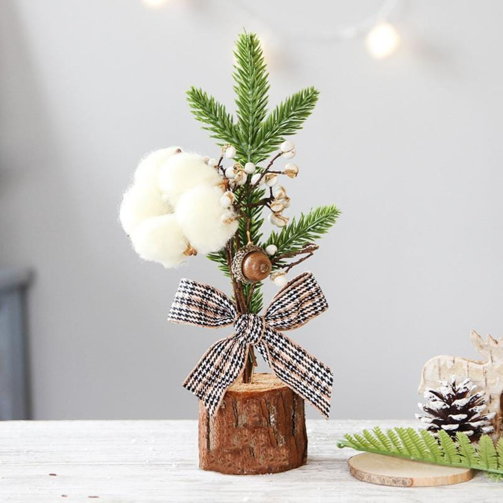 Mini Arbre de Noël de Table | Décoration Chaleureuse pour Petits Espaces