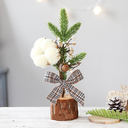 Mini Arbre de Noël de Table | Décoration Chaleureuse pour Petits Espaces