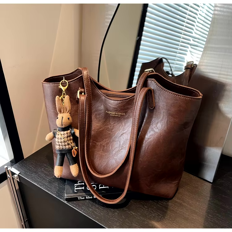 Sac fourre-tout en Cuir Vegan | Élégant et Spacieux pour Usage Quotidien