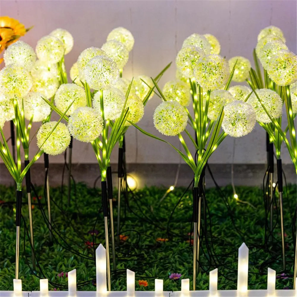 Lumières Solaire de Jardin | Éclairage Décoratif en Pissenlit