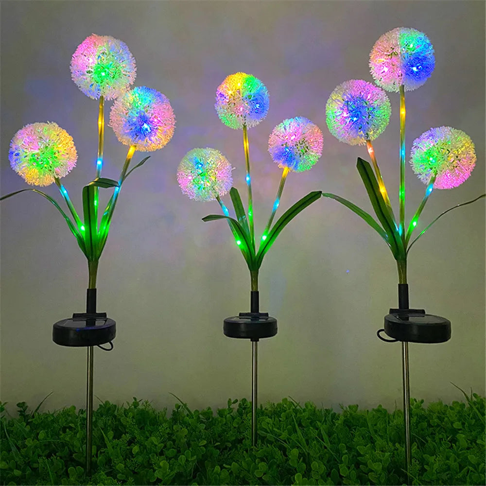 Lumières Solaire de Jardin | Éclairage Décoratif en Pissenlit