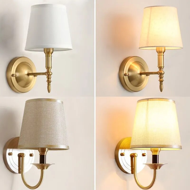 Lampe Murale Vintage Dorée | Éclairage Chaleureux et Élégant