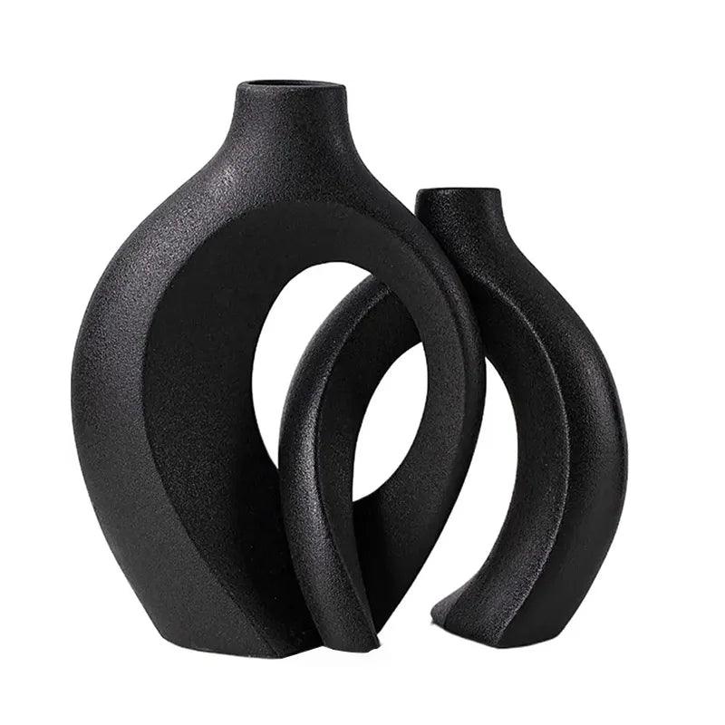 Vases en Céramique Moderne | Ensemble Élégant pour Décoration Intérieure