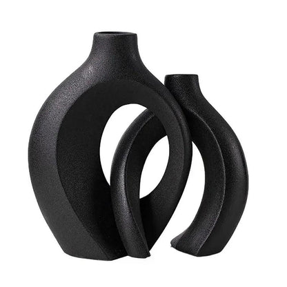 Vases en Céramique Moderne | Ensemble Élégant pour Décoration Intérieure