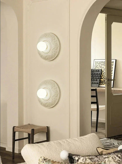 Lampe Vintage Ronde Blanche | Éclairage Rétro pour Intérieurs Sophistiqués