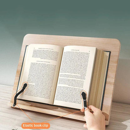 Support de Lecture en Bois | Réglable et Pliable pour Confort Ultime