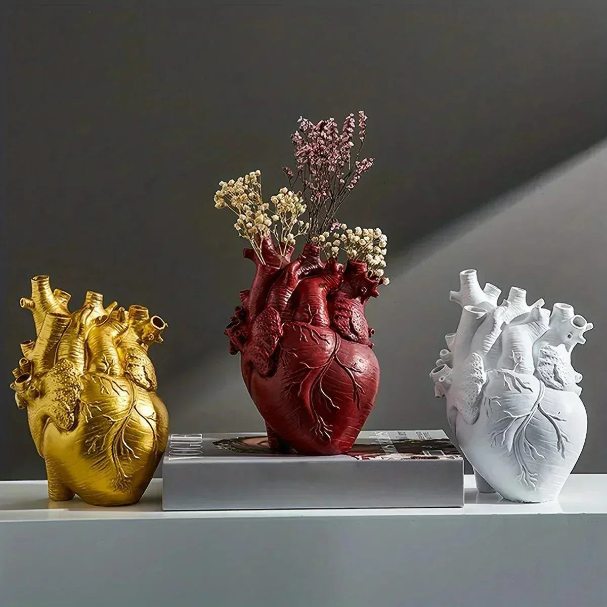 Vase en Céramique en Forme de Cœur | Design Unique et Polyvalent pour Décoration
