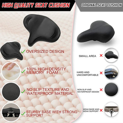 Selle de Vélo Confortable | Design Étanche et Absorption des Chocs