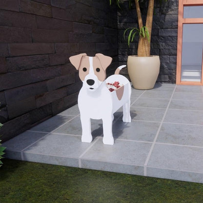 Pot de Fleurs Thème Chiens | Décoratif et Durable pour Intérieur/Extérieur