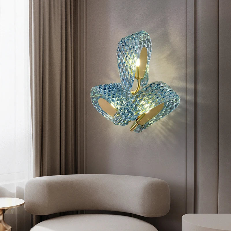Lampe Murale en Verre Design | Éclairage Artistique et Économe en Énergie