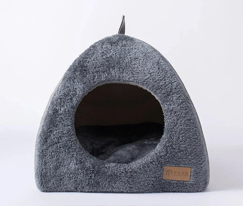 Maison pour Chat Fermée en Velours | Confort Ultime et Design Douillet