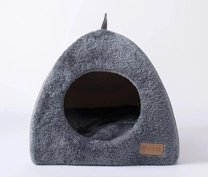 Maison pour Chat Fermée en Velours | Confort Ultime et Design Douillet