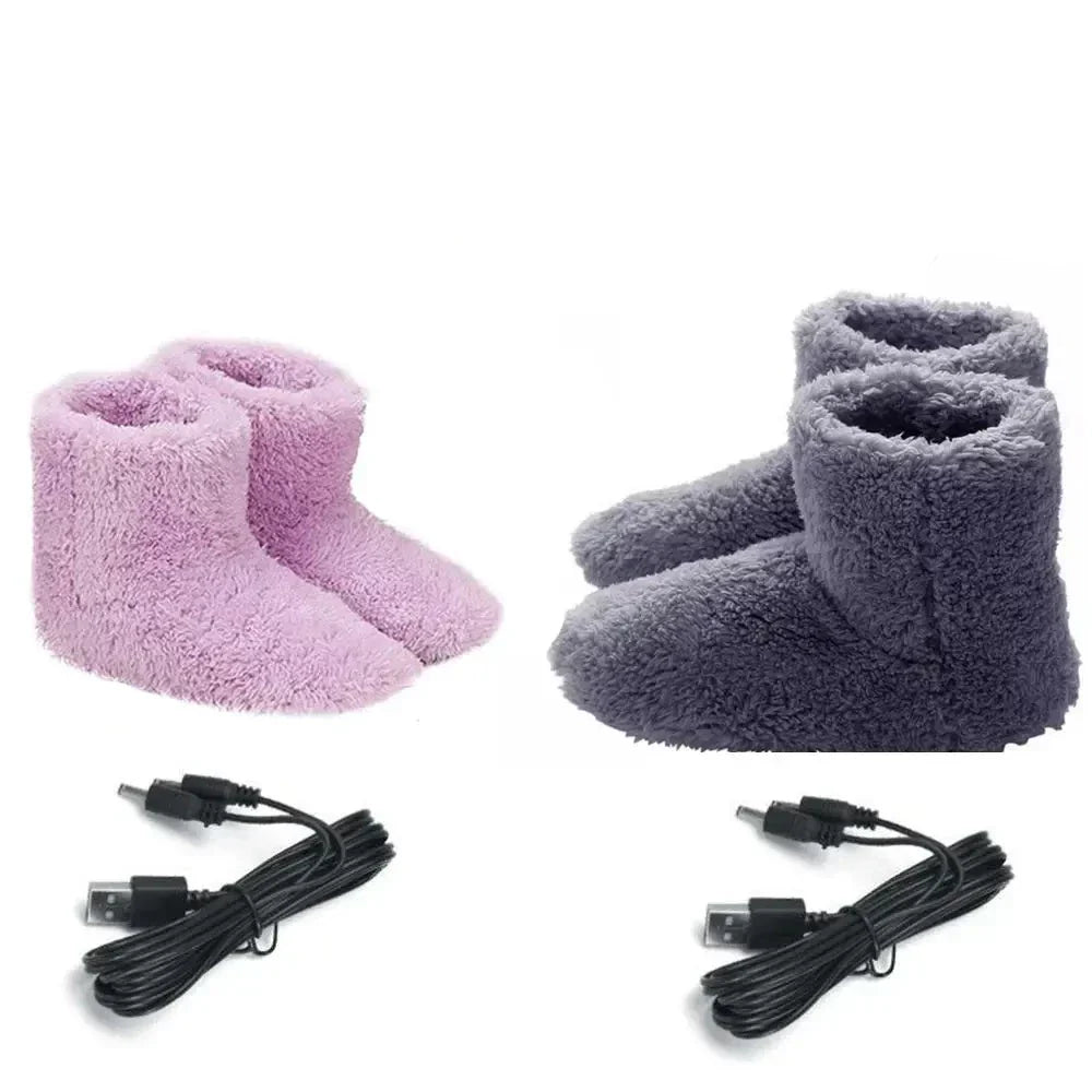 Chaussons CozyHeat - Pantoufles chauffantes ultra-douces