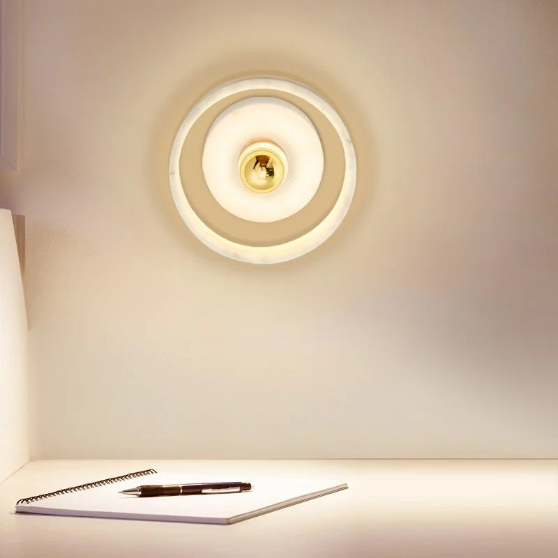 Lampe Murale Wabi-Sabi en Marbre | Élégance Naturelle et Économie d'Énergie