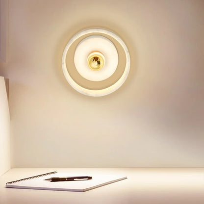 Lampe Murale Wabi-Sabi en Marbre | Élégance Naturelle et Économie d'Énergie