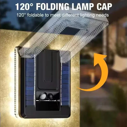Lampe Murale Solaire LED | Capteur de Mouvement Étanche et Réglable