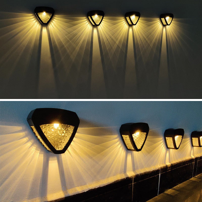 Lampe Solaire Murale Extérieure | Étanche avec Capteur Intelligent