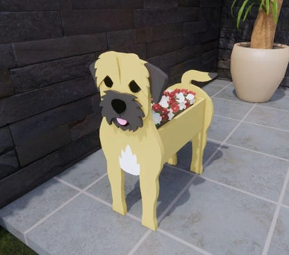 Pot de Fleurs Thème Chiens | Décoratif et Durable pour Intérieur/Extérieur