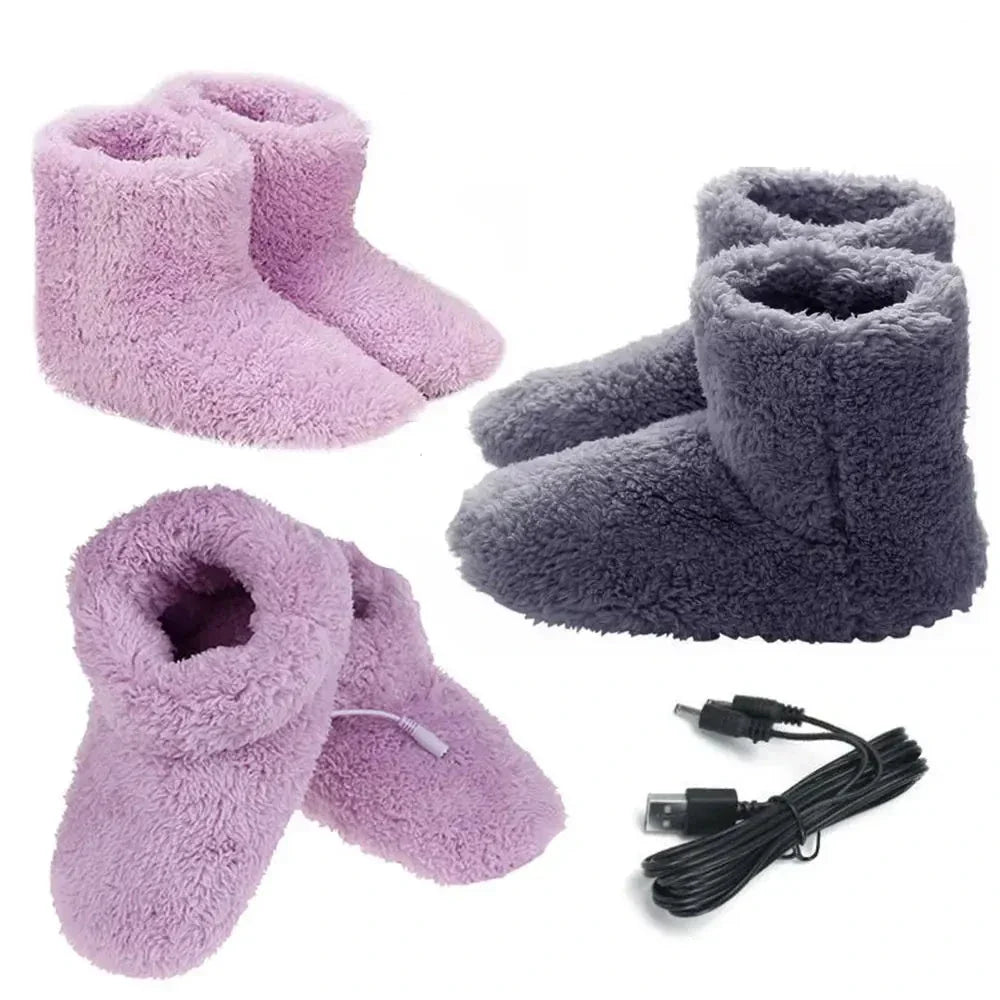 Chaussons CozyHeat - Pantoufles chauffantes ultra-douces
