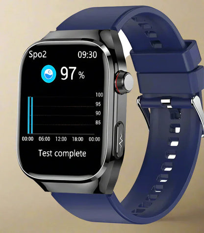 Montre Connectée Santé avec Suivi ECG | Écran AMOLED 2,04 Pouces Étanche