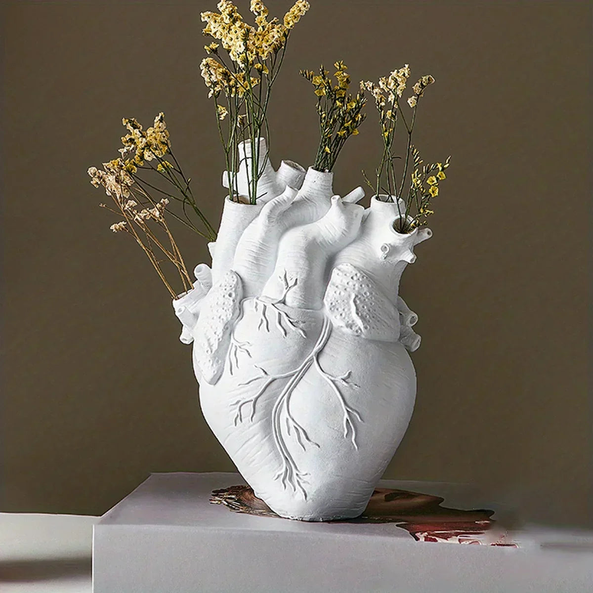 Vase en Céramique en Forme de Cœur | Design Unique et Polyvalent pour Décoration
