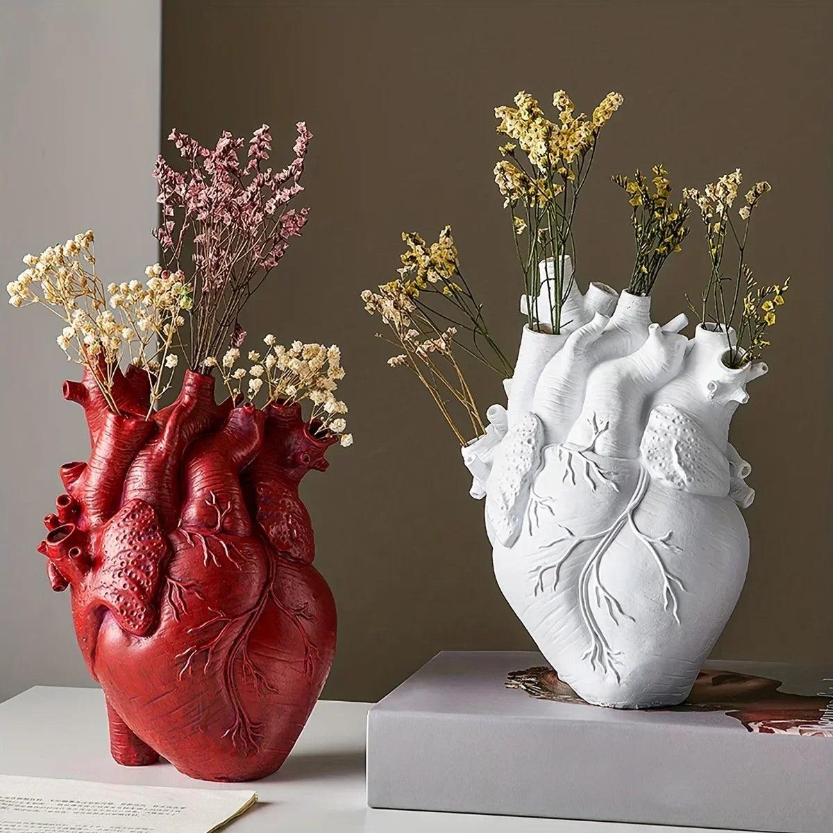Vase en Céramique en Forme de Cœur | Design Unique et Polyvalent pour Décoration
