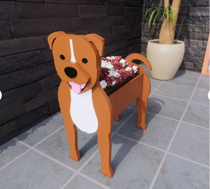 Pot de Fleurs Thème Chiens | Décoratif et Durable pour Intérieur/Extérieur
