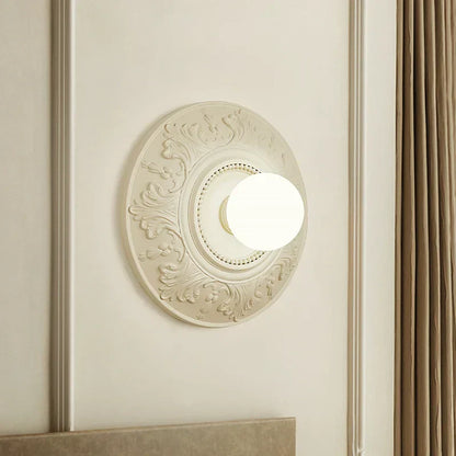 Lampe Vintage Ronde Blanche | Éclairage Rétro pour Intérieurs Sophistiqués