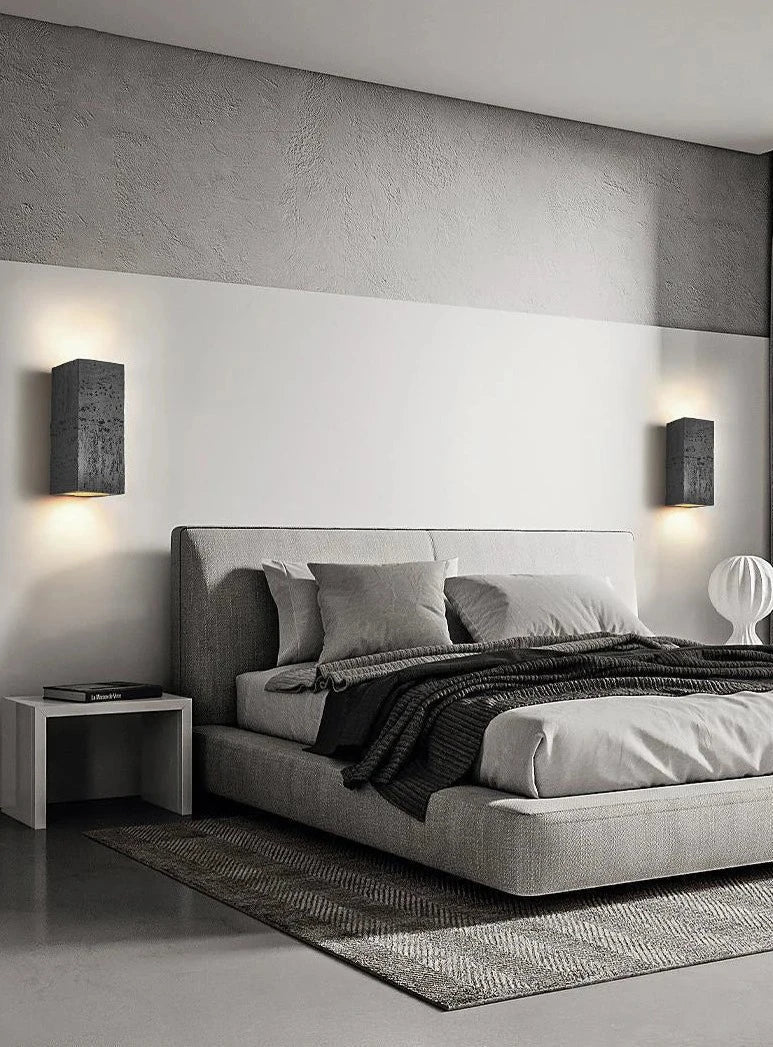 Lampe Murale en Ciment | Design Rustique et Énergétiquement Efficace