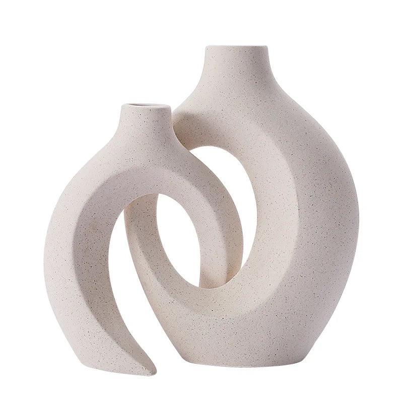 Vases en Céramique Moderne | Ensemble Élégant pour Décoration Intérieure