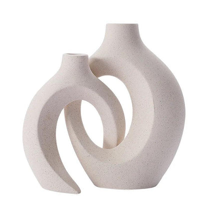 Vases en Céramique Moderne | Ensemble Élégant pour Décoration Intérieure